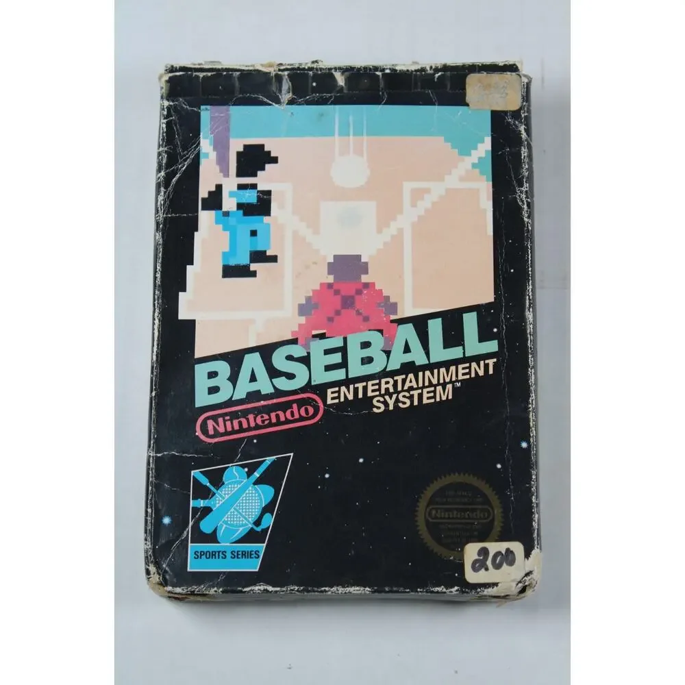 Baseball (Nintendo Entertainment System, 1985, NES) Complete W/ Manual, box